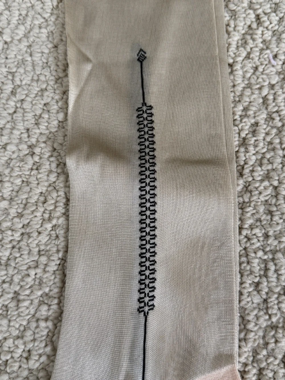 Tom Ford Golden Beige Sheer Silk Blend Knit Over the Calf High Dress Socks